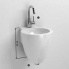 Wall-mounted sink FLUSH 270 x 315 x 280 | white - platinum