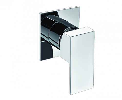 Concealed module CUBE one-way lever mixer | chrom