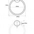 Towel holder White circular