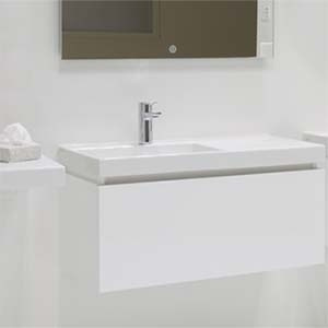 Vessel or wall-mounted sink VISTA | 800 x 432 x 114