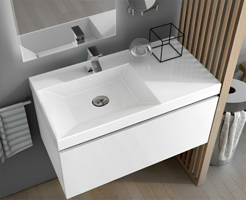 Vessel or wall-mounted sink VISTA | 1000 x 432 x 114