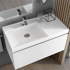 Vessel or wall-mounted sink VISTA | 1000 x 432 x 114