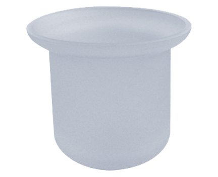 Container for toilet brush glass