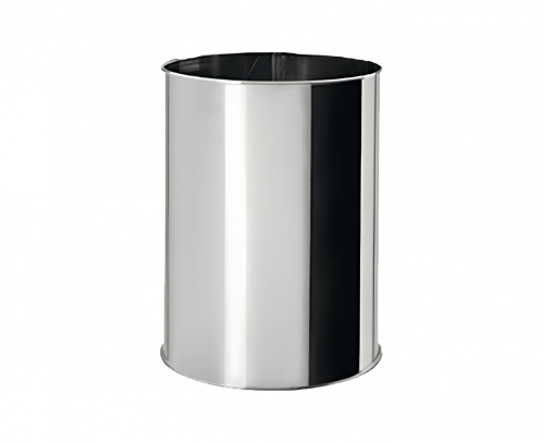 Dust bin without cover 9l, Polished stainless steel