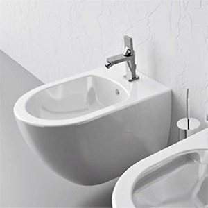 Bidet wall-mounted SANIBOLD | 365 x 510 x 335 | white