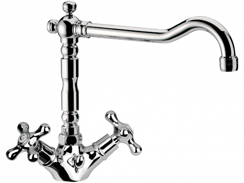 Sink faucet LIBERTY upright, high | copper aged