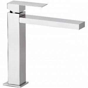 Sink faucet Q-DESIGN single lever mixer | brushed nickel gloss