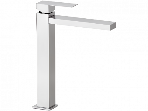 Wash basin faucets Q-DESIGN| upright faucet fixtures | high | chrome gloss