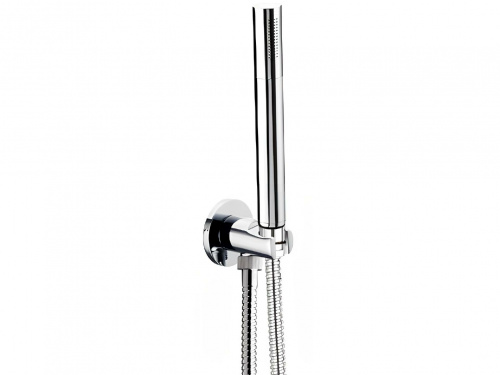 Complete X STYLE | Reducer + hand shower + hose + hand spray handle | brushed nickel gloss