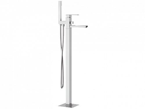 Bathtub faucet fixtures Q-DESIGN | free standing | Lever | stainless steel color