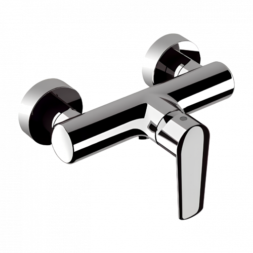 V | Shower lever faucet Vanity | chrome black ground