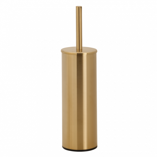 Toilet brush PVD massive metal (hanging or freestanding) | Gold