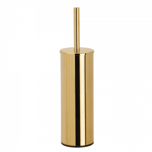 Toilet brush PVD massive metal (hanging or freestanding) | Gold