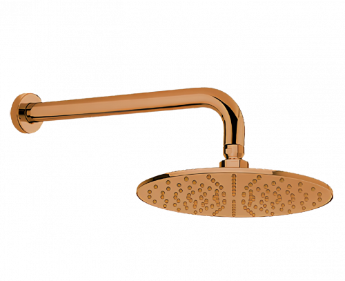 Overhead shower Ø200 | Copper | shoulder 350