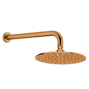 Overhead shower Ø200 | Copper | shoulder 350