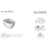 Wall-mounted toilet WC 4ALL | 540x360x330 mm | Mustard yellow mattte