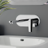 V | Wash basin faucets Vanity | wall concealed | Lever | chrome gloss