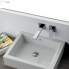 Wash basin faucets Q-DESIGN | wall concealed | brushed nickel gloss