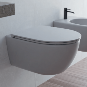 Wall-mounted toilet WC SKY | 515 x 360 x 330 | White gloss