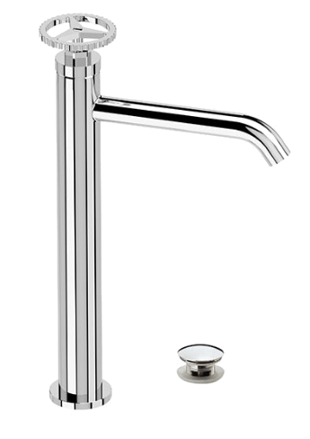 Sink faucet Chrono | XL | single lever mixer | stainless steel color