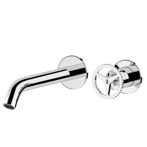 Wash basin faucets Chrono | 185 | wall concealed | stainless steel color