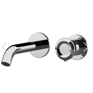 Wash basin faucets Element | 166 | wall concealed | white mattte