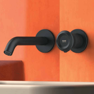 Wash basin faucets Element | 166 | wall concealed | black mattte