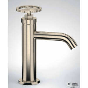 Washbasin faucet Chrono | M | lever lever low | stainless steel color