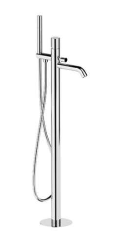 Bath faucet CELEBRITY BOLD | lever mixer, free-standing | stainless steel color