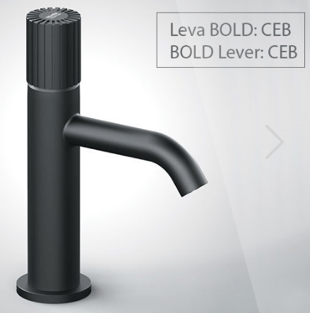 Washbasin faucet CELEBRITY BOLD | M | lever lever low | black mattte