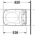 WC DuraStyle 370 x 620 | závěsné | pro sedátko SensoWash®