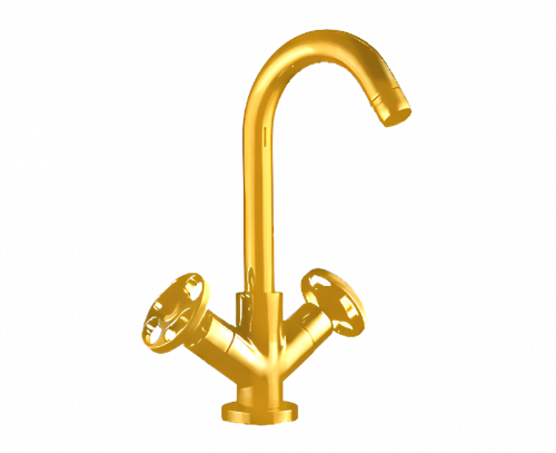 Sink faucet 5th AVENUE upright, high, gold