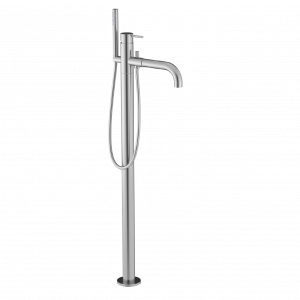 Bath faucet LIFE lever mixer, free-standing, stainless steel