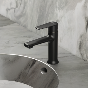 V | Wash basin faucets Vanity no rod hole | upright faucet fixtures | low | black mattte