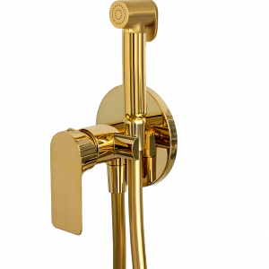 Bidet shower INFINITY | oval | gold gloss