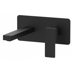 AU | Wash basin faucets Absolute | wall concealed | Lever | black mattte