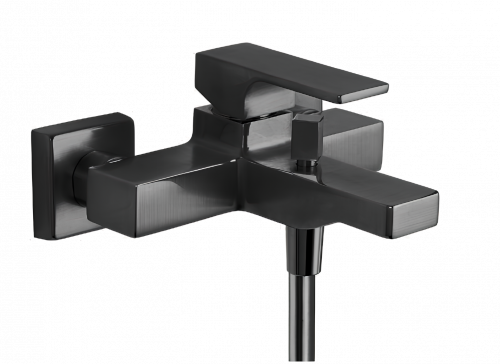 AU | Bathtub faucet fixtures Absolute | wall-mounted | Lever | chrome black ground