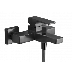 AU | Bathtub faucet fixtures Absolute | wall-mounted | Lever | chrome black ground