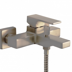 AU | Bathtub faucet fixtures Absolute | wall-mounted | Lever | brushed nickel gloss