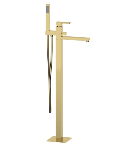 Bath faucet Absolute lever mixer, free-standing | gold mattte