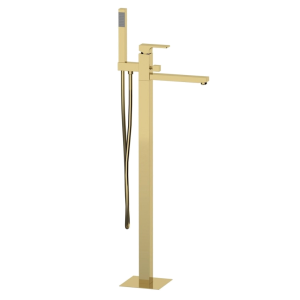 Bath faucet Absolute lever mixer, free-standing | gold mattte