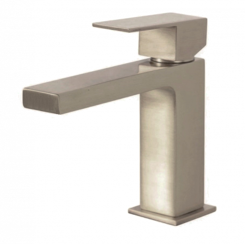 Wash basin faucets Absolute no rod hole | upright faucet fixtures | low | brushed nickel gloss