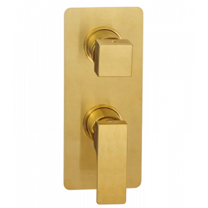 AU | Concealed module Absolute | three-way lever mixer | Lever | gold mattte