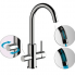 Sink faucet  lever with spray jet | black mattte