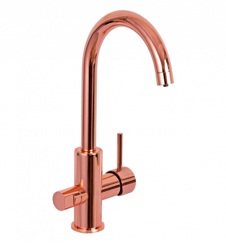 Sink faucet  lever with spray jet | Copper gloss