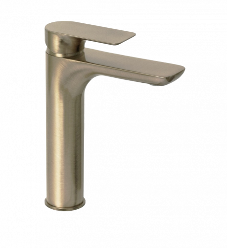 Umyvadlová baterie INFINITY bez uzávěru výpusti | stojánková páková | high | brushed nickel gloss