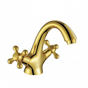 Wash basin faucets Liberty | upright faucet fixtures | low | gold gloss