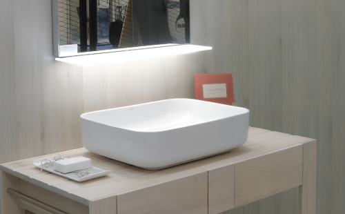 Vessel sink Dinan | 500 x 390 x 130 | white