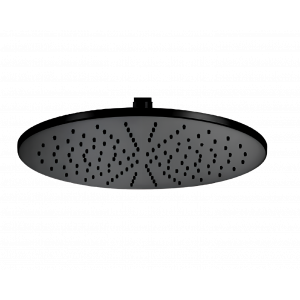 Showerhead Jazz | wall mounted | Ø 300 mm | circular | chrome black ground