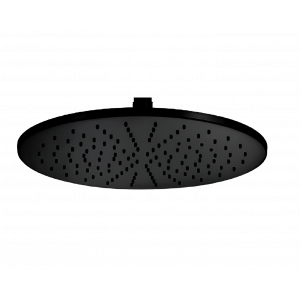 Showerhead Jazz | wall mounted | Ø 300 mm | circular | black mattte